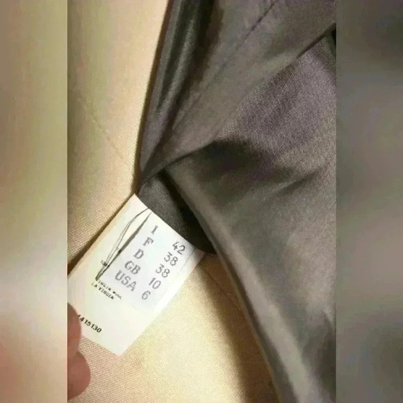 ALBERTA FERRETTI Grey Wool  Sequin 3/4 Sleeve Knee Length Tunic Dress 6US Italy - Picture 9 of 12